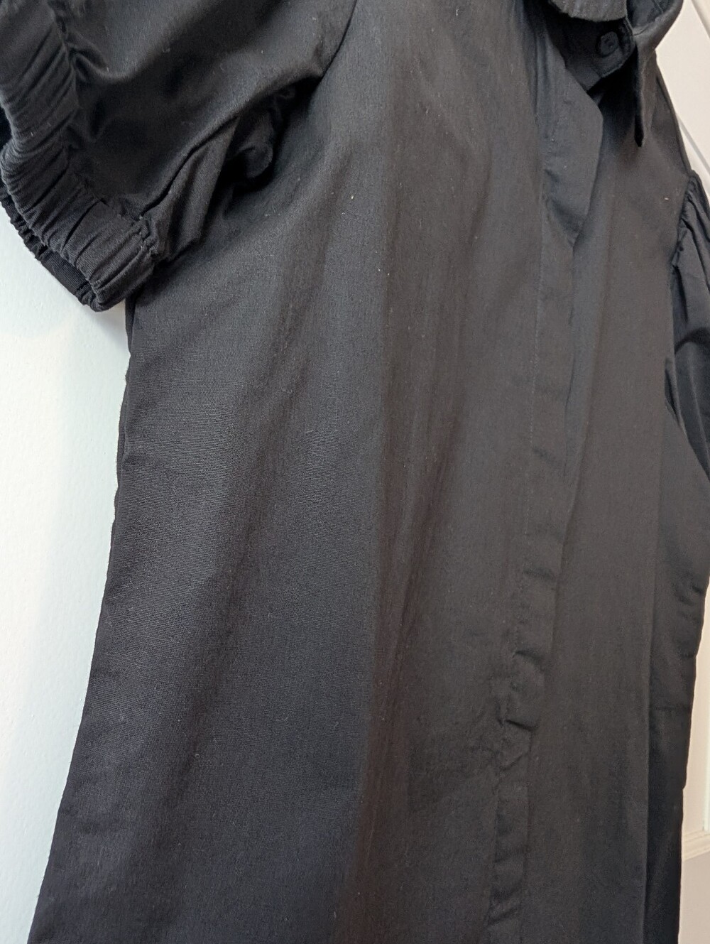 Black Short-Sleeve Button-Down Blackmilk Shirt AU Size 8 - Picture 3 of 10